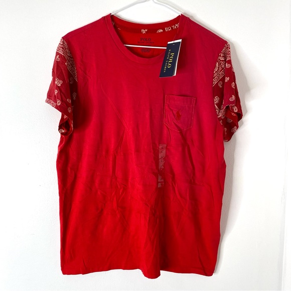 Polo by Ralph Lauren Red Pocket Tee NWT